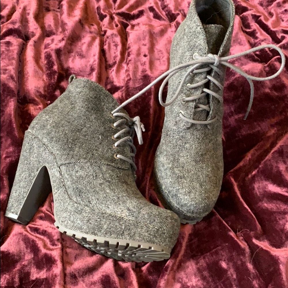 Blowfish herringbone platform 'shootie'.